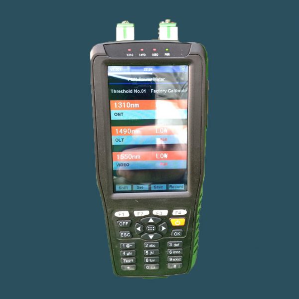 Handheld PON Optic Fiber Cable Tester Tool with 10km 650nm VFL and 850~1625nm Fiber Optic Power Meter for GPON and EPON Network SPEEDWOLF 1310/1490/1550nm Portable PON Optical Power Meter 